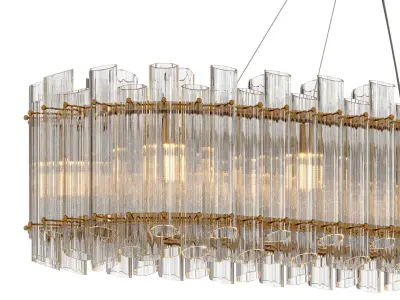 KEBO AMAZING GLASS LINE Chandelier by Lalume 3D model