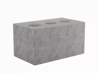 Concrete Brick 03 Low-poly 3D model