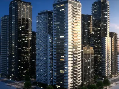 City Block Type B33 3D model