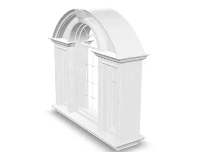 Classic Palladian Arched Window - window 3D Model 3D model