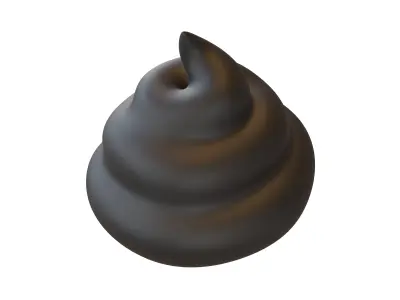 Pile of Poo v2 004 Low-poly 3D model