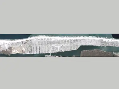 Cityscape Long Beach California United States 3D model
