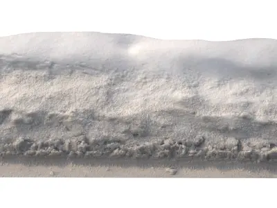 Snow 10 dirty PBR Low-poly 3D model