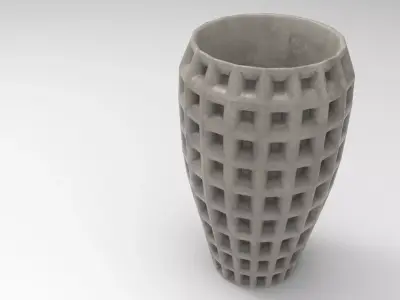 Arble Vase Low-poly 3D model