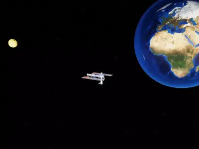 Space Station Satellite 3D model