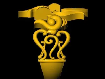 trishul ring 3dm file 3D print model