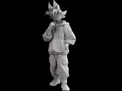 Street Dragonball 3D Printable Figures 3D print model