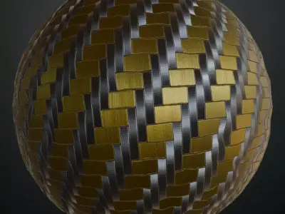 Powered Metal Design PBR Seamless Texture