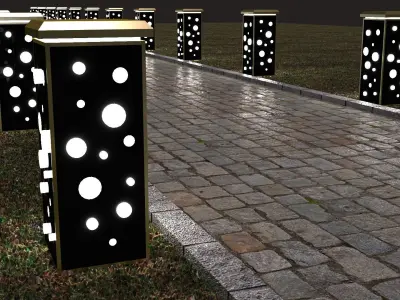 garden lighting 3D model