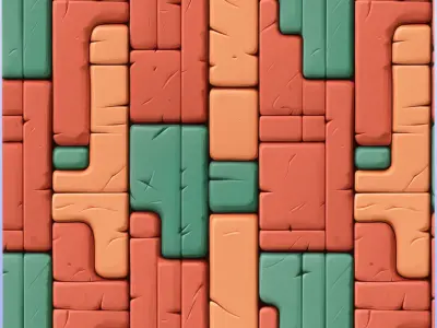Stylized Wall Seamless Texture Texture 43
