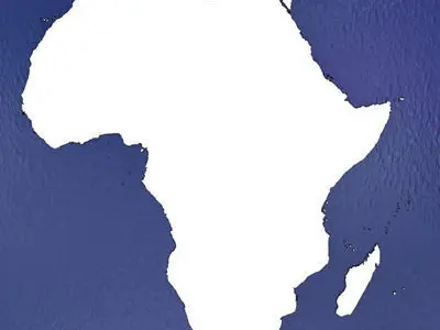 AFRICA 2 map of 3D model