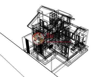 House 7x9m code 459- Sketchup 3D model 3D model 3D model