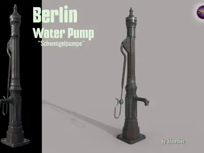 Levelling pump - Fridrichshain - PBR lowpoly Low-poly 3D model