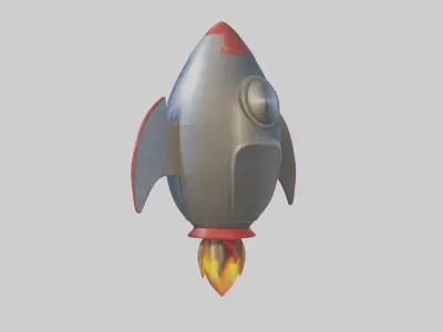 Cartoon Rocket model 3D model