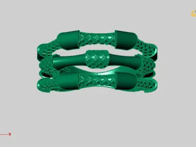 Women Ring Fancy Ring Plain light weight STL 3DM Printable 3D print model 17