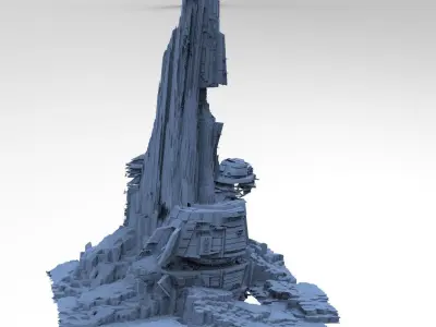 Jabba the Hut Hidden Base 3D model