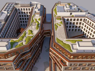 Modern Office Building 3D model shop