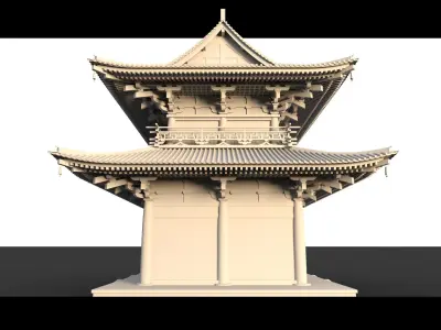 Suzakumon- 3d Model 3D model