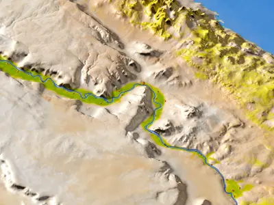 Egypt High resolution 3D relief maps 3D model