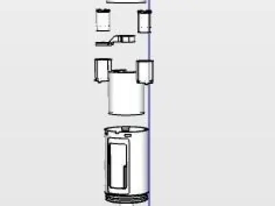 numatic pump mechanical of a canceled tank 3D model