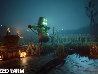 Stylized Farm Low-poly 3D model