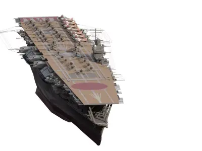 WW2 IMPERIAL JAPANESE NAVY AIRCRAFT CARRIER  3D model