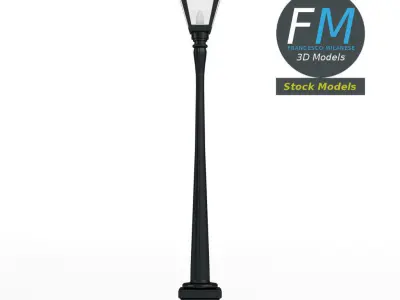 Garden lamp post 2 3D model