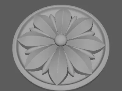 rosette flower 3D model 15