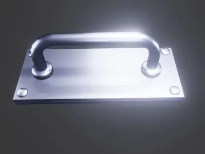 Mechanical Door Handle  3D Model Low-poly 3D model