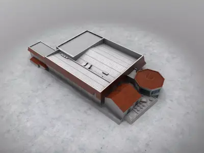 LXGB Building 1 Low-poly 3D model