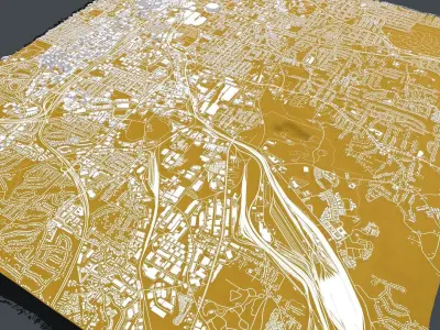 Cityscape Atlanta Georgia USA 3D model