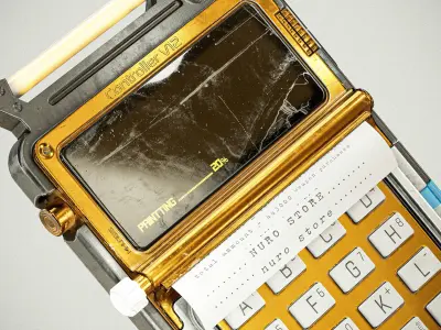 Sci-fi Controller V12 PBR Low-poly 3D model