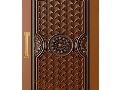 door design 2024 new Modell door carving 3D model