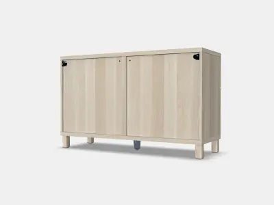 BESTA Storage combination w doors-drawers 4 Low-poly 3D model