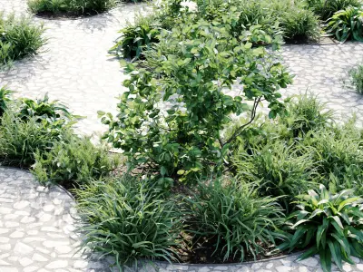 City garden 3D model