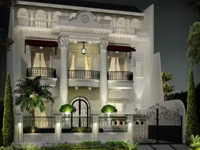 Facade Only  include PSD File NO OBJ FILE NO PLAN 3D model