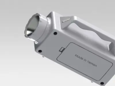 Hand light Free 3D model