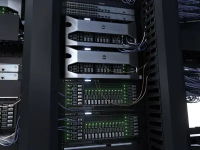  Data Server and Network Rack 