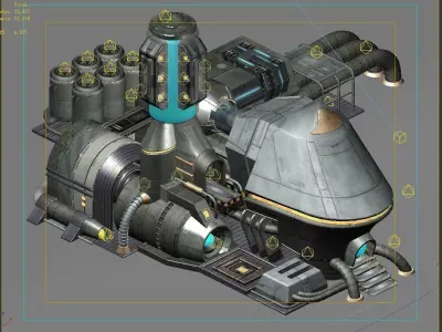 Machinery - Spacecraft - Functional Objects 010 3D model