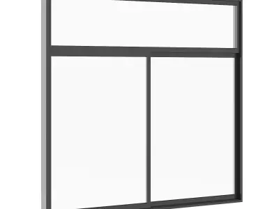 Sliding Metal Doors 3000mm x 2700mm 3D model