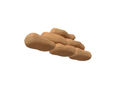 Sandbag v2 001 Low-poly 3D model