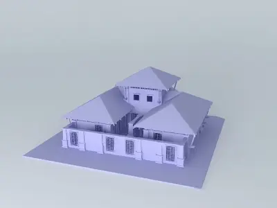 Public Rest Room 3D model