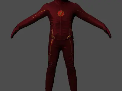 The Flash 3D model