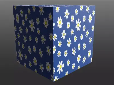 Daisy Pattern Wall 4k Pbr Texture Texture