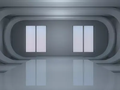 Sci Fi Room Low-poly 3D model