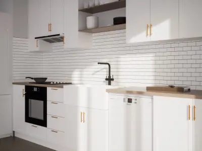 Kitchen - Shaker Style - SketchUp Model 3D model