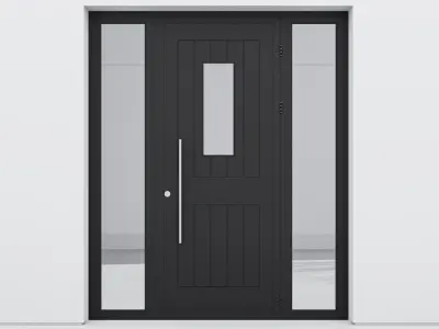 Aluminium door 88 3D model
