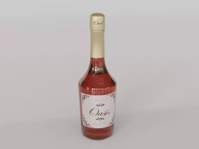 Wine Bottle 02 3D model