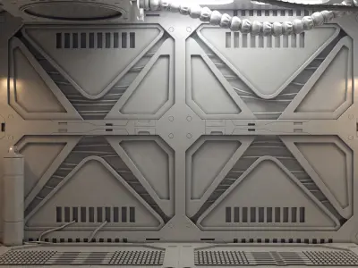 sci-fi shuttle server room 3D model