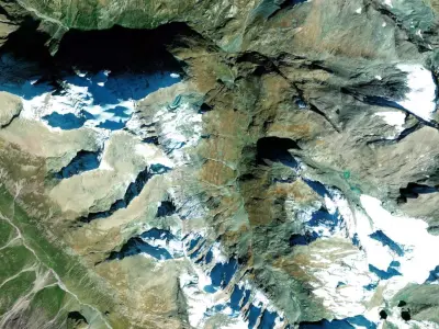  Mountain landscape Albaron Alps Savoie France 3D model